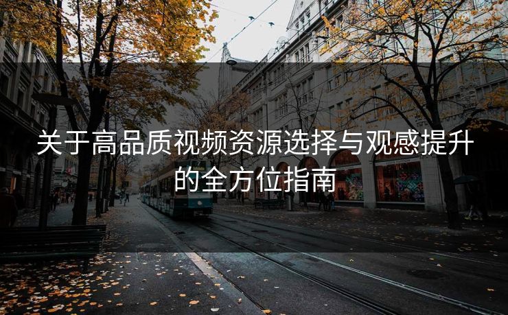 关于高品质视频资源选择与观感提升的全方位指南